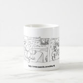 子猫のB. Mousby Listeningのマグ コーヒーマグカップ (中央)