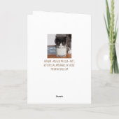 子猫のCookie for Santa シーズンカード (裏面)