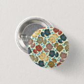 子猫のKatsの黄色いボタン 缶バッジ (正面&裏面)