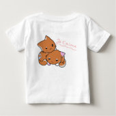 子猫のTシャツ 赤ちゃん服 ベビーTシャツ (裏面)