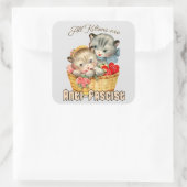 子猫はみなアンチ・ファシスト スクエアシール (バッグ)