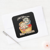 子猫はみなアンチ・ファシスト スクエアシール (封筒)