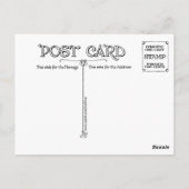 "子猫はテーブルマナー"ヴィンテージガーデンパーティー ポストカード (裏面)