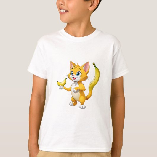 子猫はバナナ Tシャツ (正面)