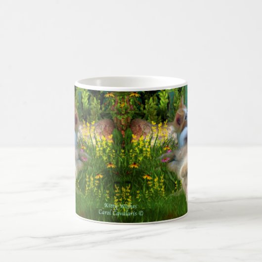 子猫はマグを望みます コーヒーマグカップ (中央)