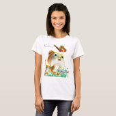 子猫は蝶- Tシャツlove、 Tシャツ (正面フル)