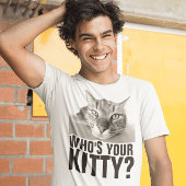 子猫は？猫おもしろいTシャツ Tシャツ
