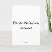 子猫よくはしゃぐクリスマス シーズンカード (裏面)