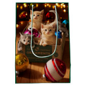 子猫をオーナメント箱 ミディアムペーパーバッグ (裏面)