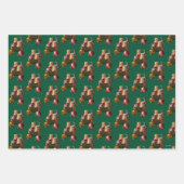 子猫をオーナメント箱 ラッピングペーパーシート (正面)