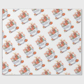 子猫を収穫する ラッピングペーパー (フラット)