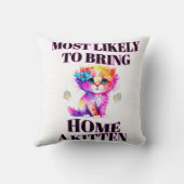 子猫を呼び寄せる可能性が最も高い>枕デザイン クッション (裏面)