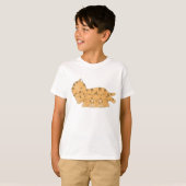子猫を授乳する眠る猫 Tシャツ (正面フル)