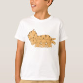 子猫を授乳する眠る猫 Tシャツ (正面)