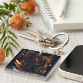 子猫アクリルのキーチェーン キーホルダー (正面右)