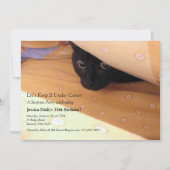 子猫アンダーカバーサプライズパーティの招待状 招待状 (正面)