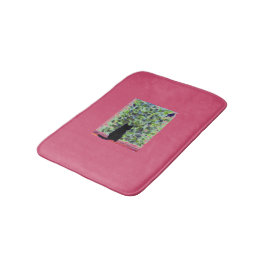 子猫アートブラックキャットカスタムカラー バスマット