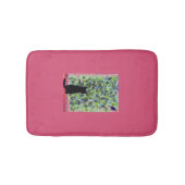 子猫アートブラックキャットカスタムカラー バスマット (正面)