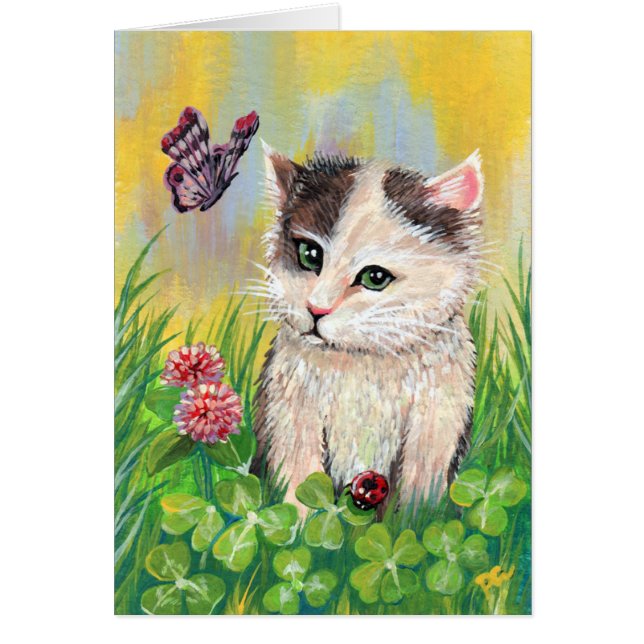 子猫インクローバーパッチ (正面)