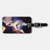 子猫インザラフターズクローズアップ写真 ラゲッジタグ (正面横)