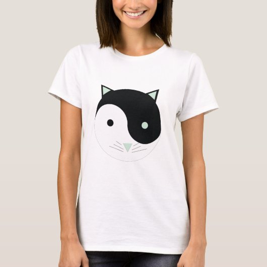 子猫インヤン Tシャツ (正面)