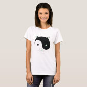 子猫インヤン Tシャツ (正面フル)