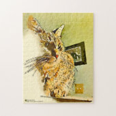 子猫ウィスカーハートノーズ水彩 ジグソーパズル (縦)