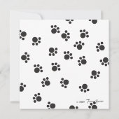 子猫ウィッチかわいこちゃん 招待状 (裏面)