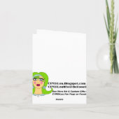 子猫オンコート サンキューカード (裏面)