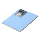 子猫オンブルー ノートパッド (回転)