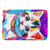 子猫カラフルアート バスマット (正面)