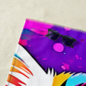 子猫カラフルアート ビーチタオル (インサイチュ)