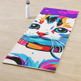 子猫カラフルアート ヨガマット