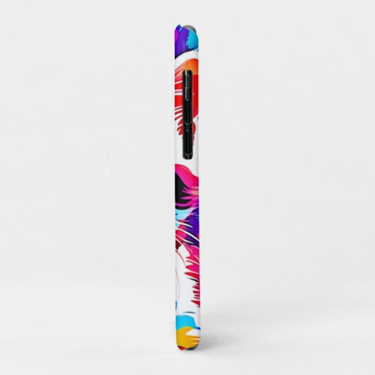 子猫カラフルアート Case-Mate iPhoneケース (裏面/左)