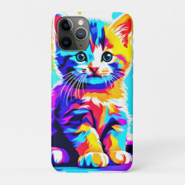 子猫カラフルスプラッシュ iPhone 11 PROケース