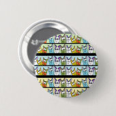 子猫カラフル猫 缶バッジ (正面&裏面)