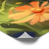 *~*子猫カリコ花5:4キッテン猫AP68 ポスター (角)