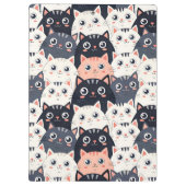 子猫カート万華鏡のように千変万化するパターン クリップボード (裏面)