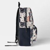 子猫カート万華鏡のように千変万化するパターン プリントバックパック (左)