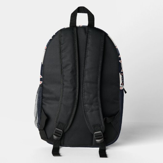 子猫カート万華鏡のように千変万化するパターン プリントバックパック (裏面)