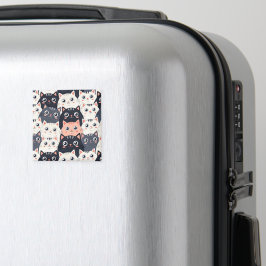 子猫カート万華鏡のように千変万化するパターン マグネット