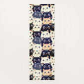 子猫カート万華鏡のように千変万化するパターン ヨガマット (裏面)