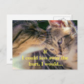 子猫キス元気 ポストカード (正面/裏面)