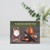 子猫キャンプファイア ポストカード (スタンド正面)