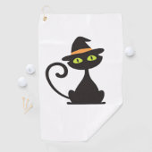 子猫クラシックウィッチTシャツ ゴルフタオル (インサイチュ)