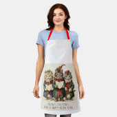 子猫クリスマスエプロン エプロン (着用した状態)