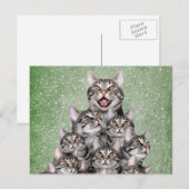 子猫クリスマスツリー シーズンポストカード (正面/裏面)