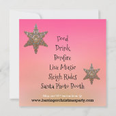 子猫クリスマス年次パーティー 招待状 (裏面)