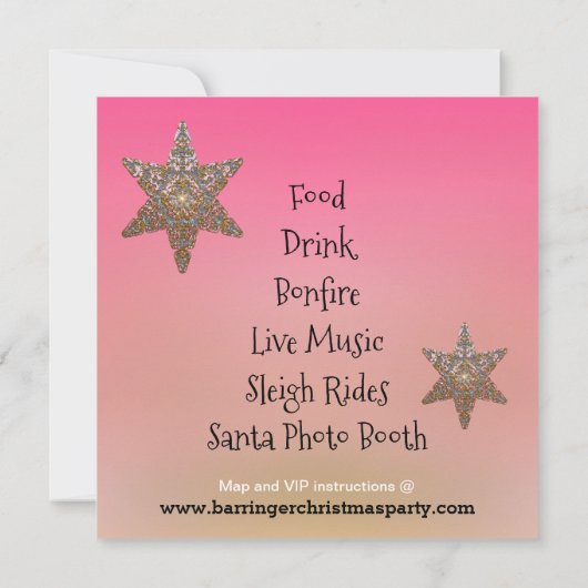 子猫クリスマス年次パーティー 招待状 (裏面)