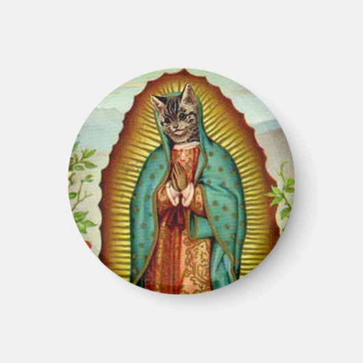 子猫グアダルーペヴァージン マグネット (正面)